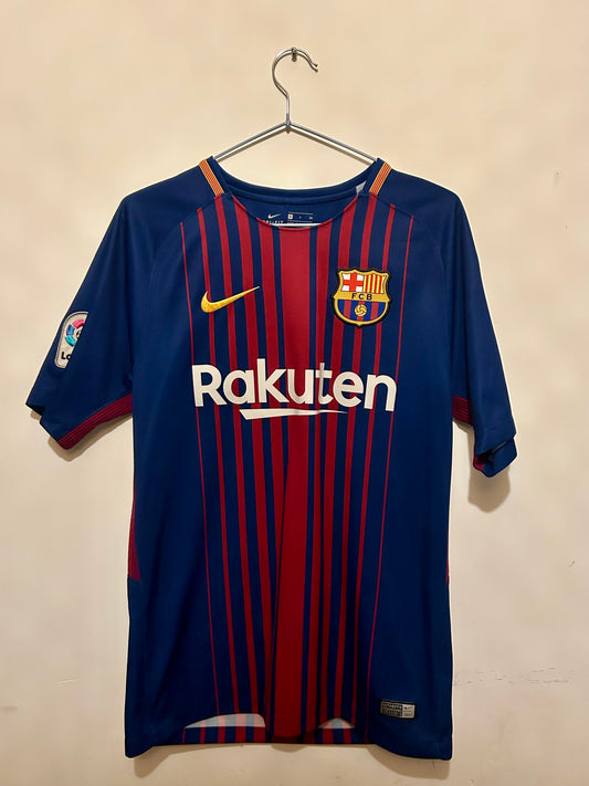 Suarez No9 - Barcelona Home Jersey 2017-18 (S) 10/10